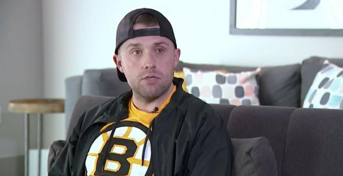 Bruins fan Caiden Shaw