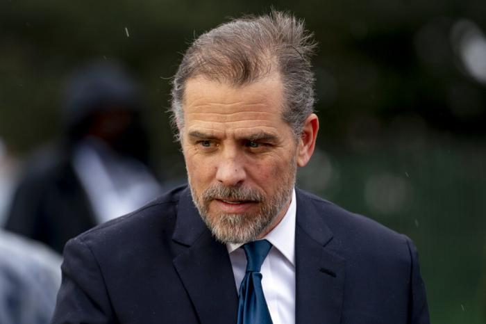 Hunter Biden, the son of President Joe Biden, speaks to guests during the White House Easter Egg Roll on the South Lawn of the White House.