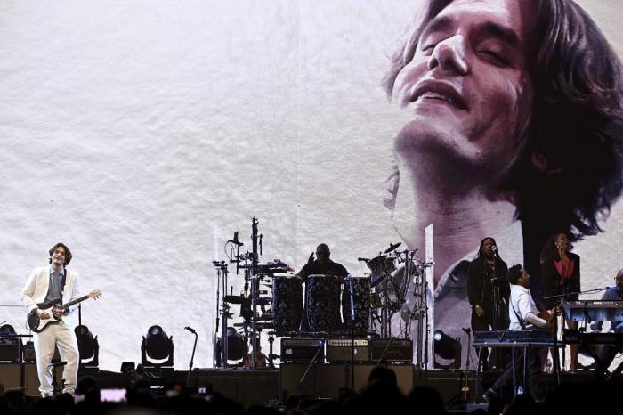 John Mayer performs at Madison Square Garden on Feb. 20.
