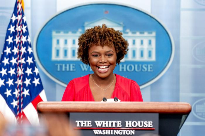 White House press secretary Karine Jean-Pierre