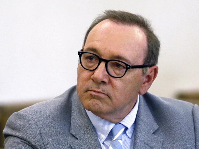 Kevin Spacey attends a pretrial hearing at district court in Nantucket, Mass, June 3, 2019.