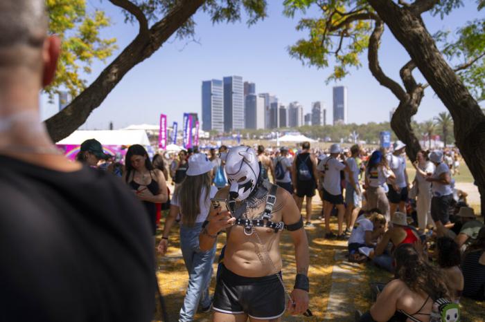 People participate in the annual Pride Parade, in Tel Aviv, Israel.