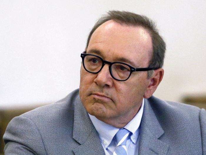 Actor Kevin Spacey attends a pretrial hearing on Monday, June 3, 2019, at district court in Nantucket, Mass. 
