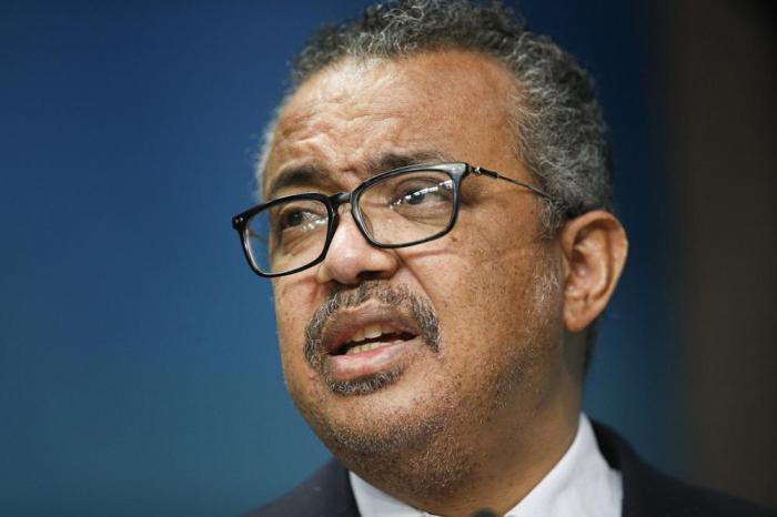 The head of the World Health Organization, Tedros Adhanom Ghebreyesus
