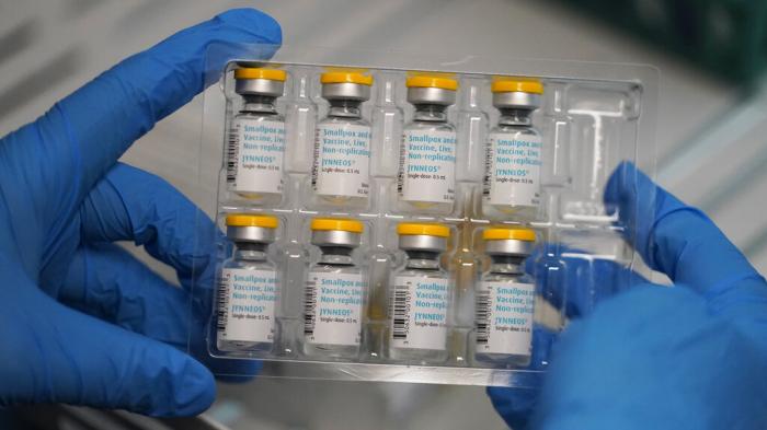 Monkeypox vaccines are shown at the Salt Lake County Health Department in Salt Lake City, Utah.
