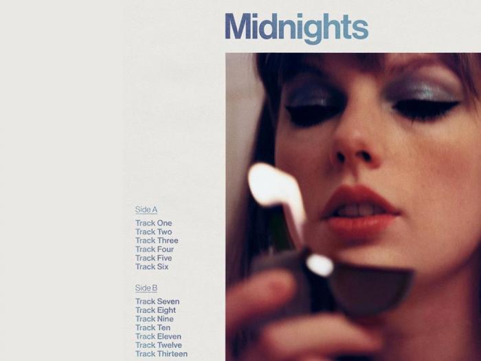The album cover for Taylor Swift's "Midnights."