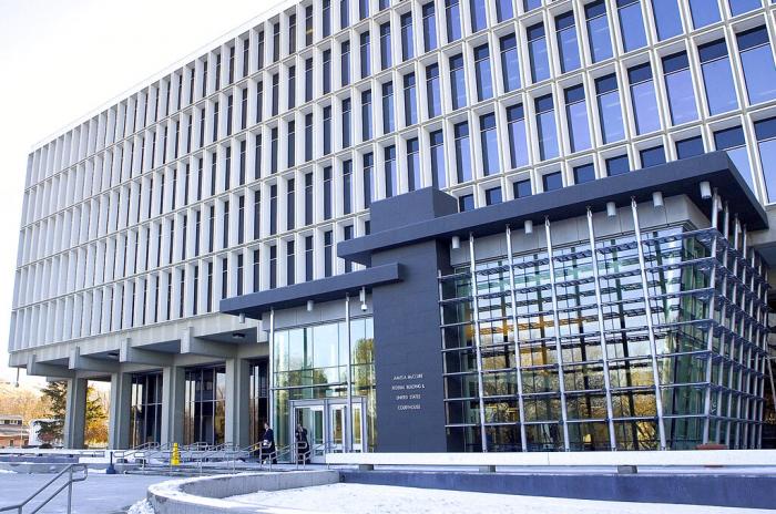 The James A. McClure Federal Building & United States Courthouse, which houses the U.S. District Court, in seen in Boise, Idaho, on Jan. 19, 2007.