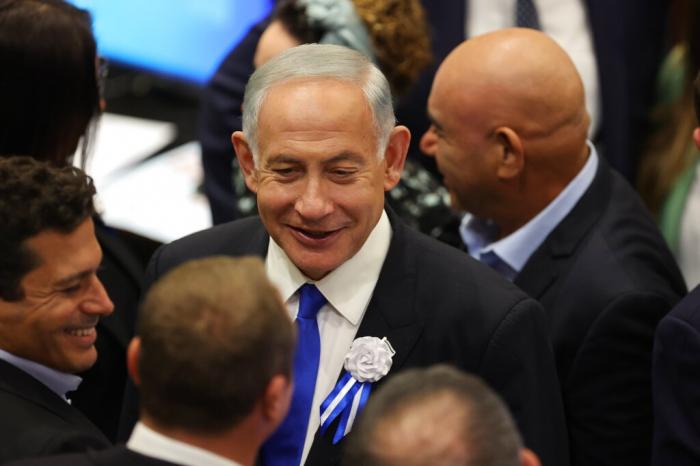 Israel's Likud Party leader Benjamin Netanyahu arrives for the swearing-in ceremony of Israeli lawmakers at the Knesset, Israel's parliament, in Jerusalem, Nov. 15, 2022.