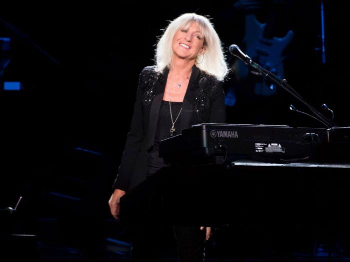  Christine McVie from the band Fleetwood Mac performs at Madison Square Garden in New York on Oct. 6, 2014. 