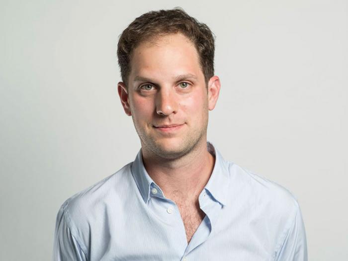 The Wall Street Journal journalist Evan Gershkovich is shown in this undated photo. Russia's security service arrested the American reporter for The Wall Street Journal on espionage charges.