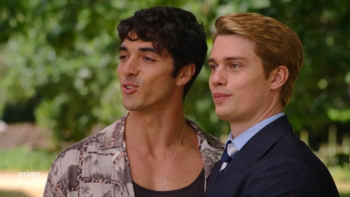 Taylor Zakhar Perez and Nicholas Galitzine in "Red, White & Royal Blue"