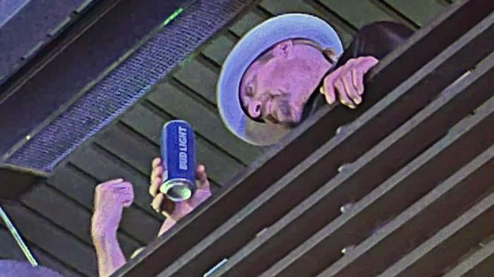 Kid Rock spotted with a Bud Light at a Nashville concert last Thursday.