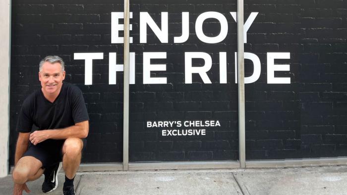 Dr. William Kapfer at Barry's Ride in Chelsea