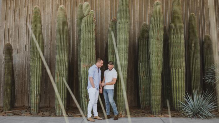 Photo op by the cacti at Western Spirit: Scottsdale's Museum of the West in Old Town