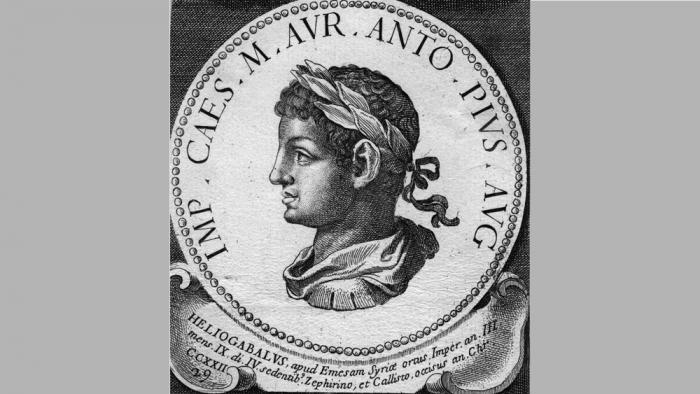 Circa 215 AD, The Roman Emperor Elagabalus, (204 - 222), (Emperor Heliogabalus), Emperor from 218. Born Varius Avitus Bassianus, but he took the name of the sun god Elagabal. (Photo by Spencer Arnold Collection/Hulton Archive/Getty Images)