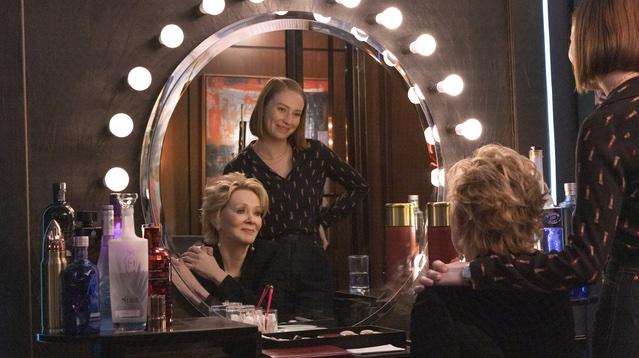 Jean Smart, left, and Hannah Einbinder, right, in a scene from "Hacks."