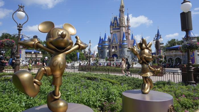 The Cinderella Castle is seen at the Magic Kingdom at Walt Disney World, July 14, 2023, in Lake Buena Vista, Fla.