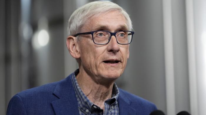 Wisconsin Gov. Tony Evers speaks Thursday, Jan. 25, 2024, in Superior, Wis.