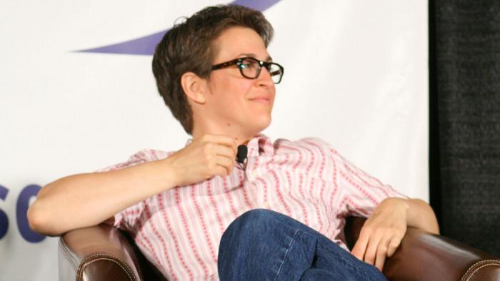 Rachel Maddow at a public event promoting Air America in 2008.