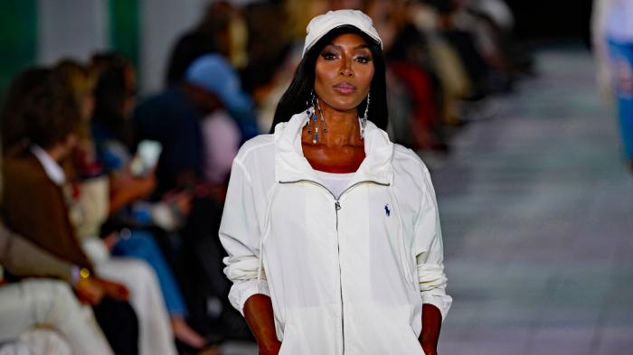 Naomi Campbell walks the runway during the Ralph Lauren Spring/Summer 2025 fashion show as part of New York Fashion Week on Thursday, Sept. 5, 2024, at Khalily Stables in Bridgehampton, N.Y.