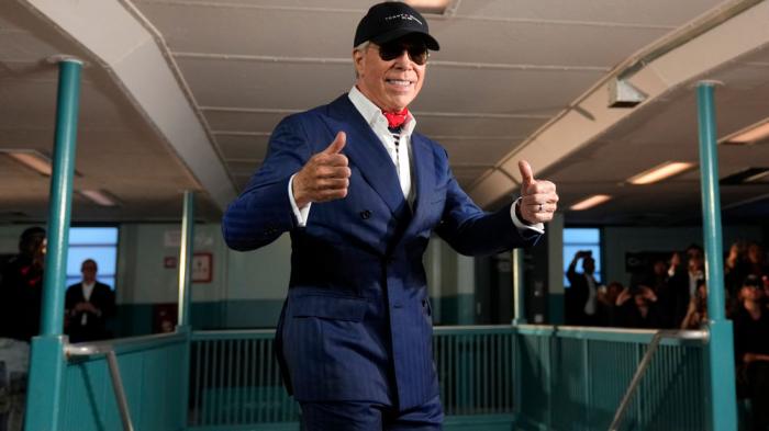 Tommy Hilfiger attends his Spring/Summer 2025 fashion show onboard a Staten Island Ferry as part of New York Fashion Week on Sunday, Sept. 8, 2024, in New York