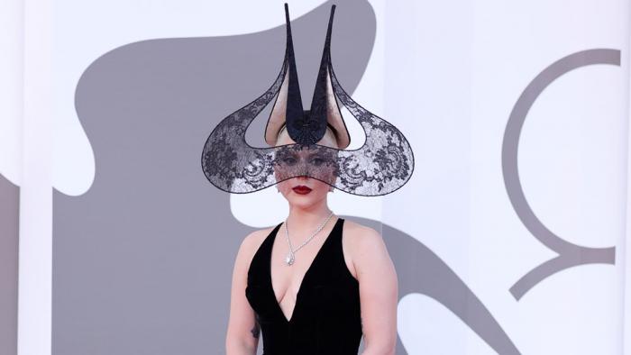  Lady Gaga attends the "Joker: Folie à Deux" red carpet during the 81st Venice International Film Festival at Sala Grande on September 04, 2024 in Venice, Italy