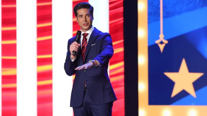 Jesse Watters speaks onstage during the 2023 FOX Nation Patriot Awards at The Grand Ole Opry on November 16, 2023 in Nashville, Tennessee.