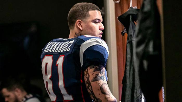 Josh Rivera as Aaron Hernandez in "American Sports Story"