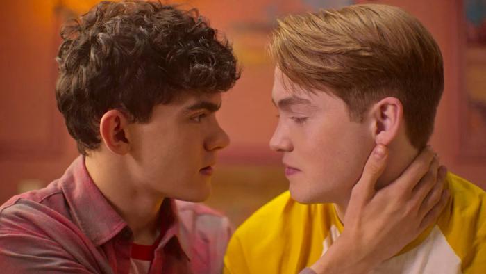 Joe Locke and Kit Connor as Charlie and Nick in Netflix's gay romance 'Heartstopper'