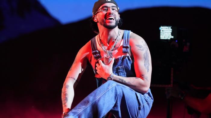 Bad Bunny performs at the Latin Billboard Awards in Coral Gables, Fla., on Oct. 5, 2023.
