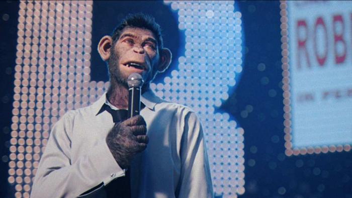 This image released by Paramount Pictures shows Jonno Davies in a scene from "Better Man"