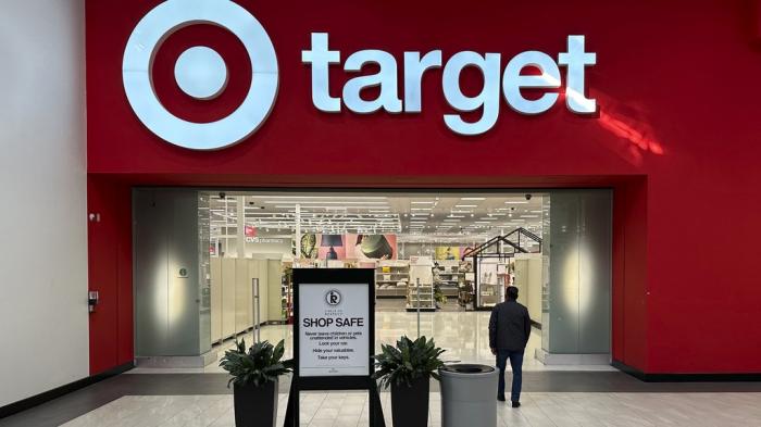 A person heads into a Target store Thursday, Jan. 11, 2024, in Lakewood, Colo. 