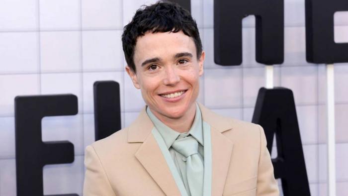 Elliot Page attends the premiere of the final season of "The Umbrella Academy" at The Egyptian Theatre Hollywood on August 05, 2024 in Los Angeles, California