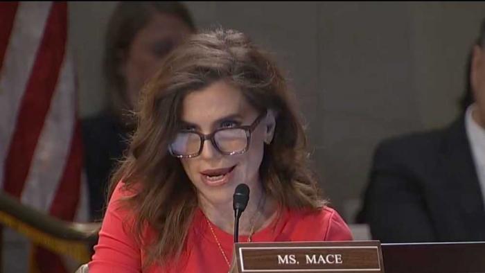 Nancy Mace at Wednesday's congressional hearing