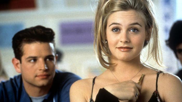 Justin Walker and Alicia Silverstone in a scene from the film "Clueless," 1995