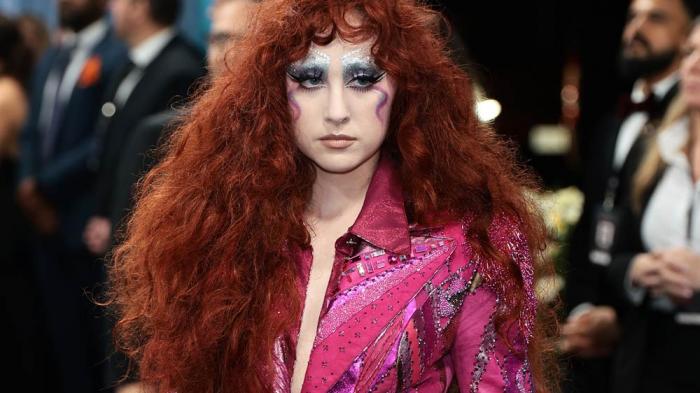Chappell Roan attends the 2025 Met Gala Celebrating "Superfine: Tailoring Black Style" at Metropolitan Museum of Art on May 05, 2025 in New York City