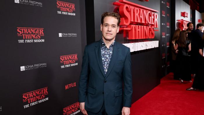 T. R. Knight attends "Stranger Things: The First Shadow" - Broadway Opening Night on April 22, 2025 in New York City. (Photo by Jamie McCarthy/Getty Images for Netflix)
