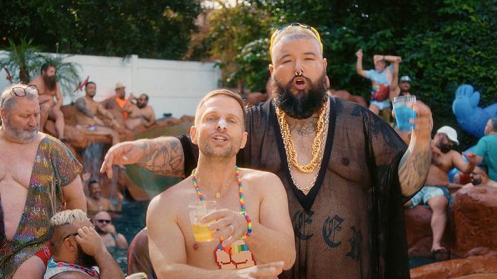 Tom Goss in a still from his video "Bear Soup"