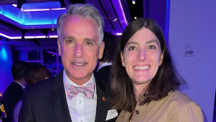 William Kapfer and Commander Emily "Hawking" Shilling