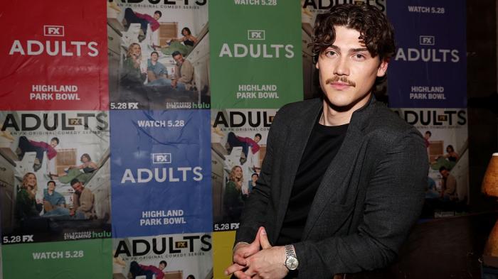 Jack Innanen attends FX's "Adults" premiere event at Highland Park Bowl on May 20, 2025 in Los Angeles, California. 