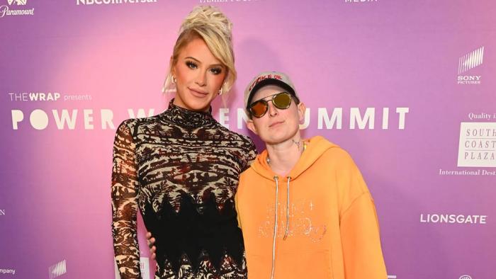 Gigi Gorgeous and Nats Getty attend TheWrap Presents Power Women Summit at The Maybourne Beverly Hills on December 05, 2023 in Beverly Hills, California