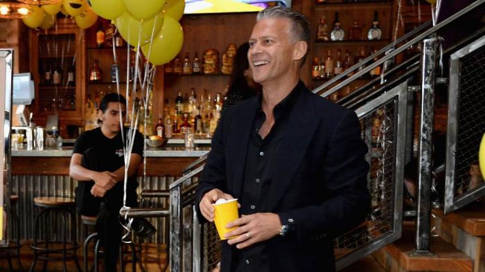 David Beador attends Shoebox's 29th Birthday Celebration hosted by Rob Riggle at The Improv on June 10, 2015 in Hollywood, California