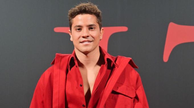 Andre Lamoglia attends "Elite" 7th season presentation at Netflix headquarters on October 18, 2023 in Tres Cantos, Spain. 