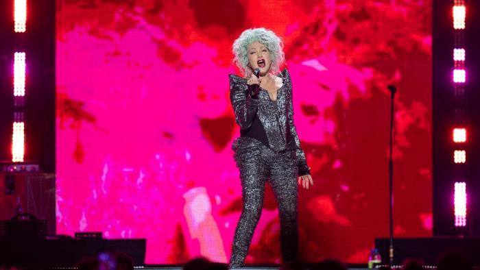 Cyndi Lauper performing on her 2024 Girls Just Want To Have Fun Farewell Tour (Photo Credit: Patrick Beaudry)