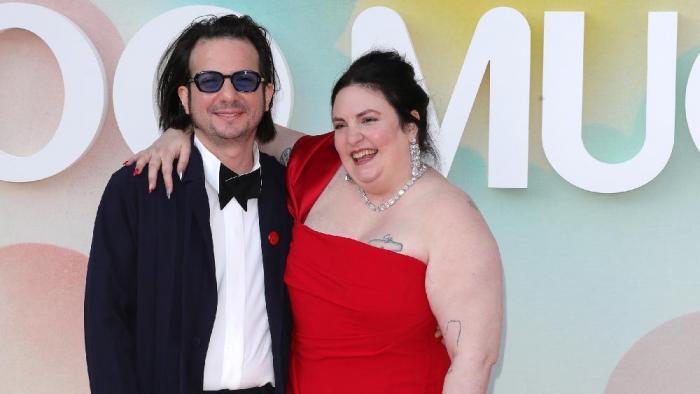 Luis Felber and Lena Dunham attend the UK Special Screening for Lena Dunham's "Too Much" at the Barbican Centre on June 23, 2025 in London, England. (Photo by Justin Palmer/Getty Images)