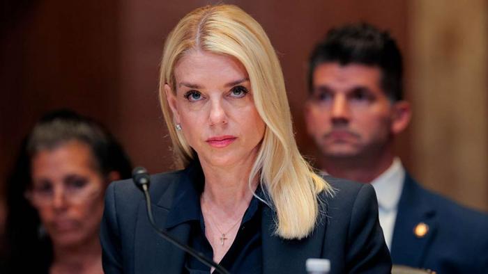 U.S. Attorney General Pam Bondi testifies before the Senate Appropriations Committee Subcommittee on Commerce, Justice, Science, and Related Agencies in the Dirksen Senate Office Building on June 25, 2025 in Washington, DC.