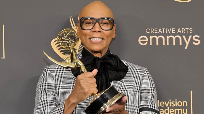 RuPaul, winner of the Outstanding Host for a Reality or Competition Program award for 'RuPaul's Drag Race,' attends the 2022 Creative Arts Emmys at Microsoft Theater on September 03, 2022 in Los Angeles, California