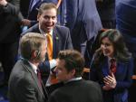 GOP on GOP: Romney Scolds Santos, 'You Don't Belong Here'