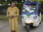 This Trans Woman was Begging on India's Streets. A Donated Electric Rickshaw Changed Her Life.