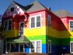 Realtor Paints Apartment Building Rainbow Colors after Daughters' Request